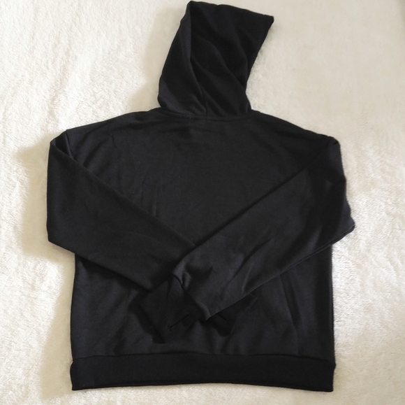 bebe Sport⛹️ Logo Print Hoodie with Thumb👍 Holes - Picture 3 of 12